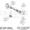 Cifial Wall Stop Valve Lever Dimension